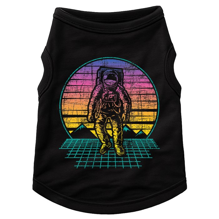 Retro Vintage Astronaut Spaceman Universe Planets Galaxy Doggie Tank