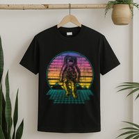 Retro Vintage Astronaut Spaceman Universe Planets Galaxy T-Shirt