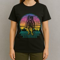 Retro Vintage Astronaut Spaceman Universe Planets Galaxy T-Shirt
