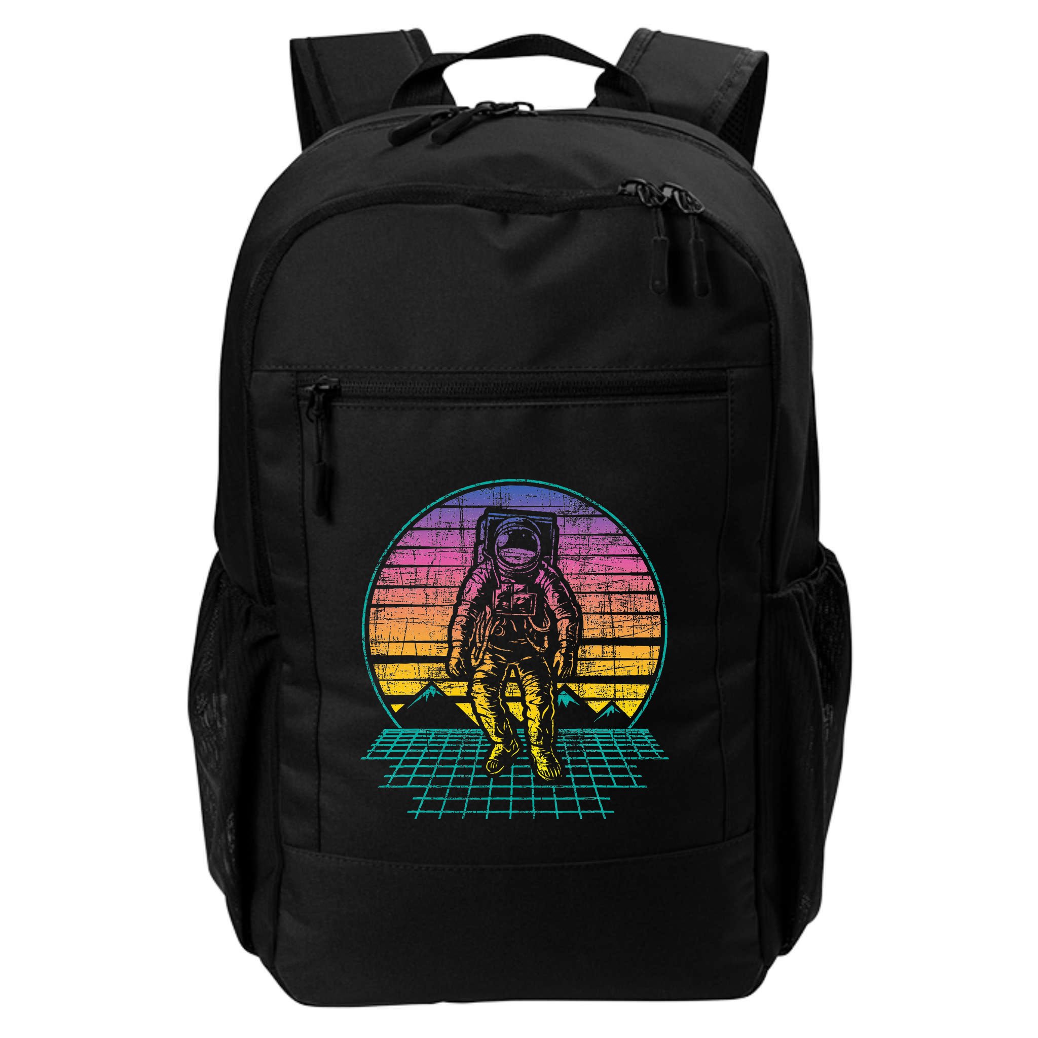 Retro Vintage Astronaut Spaceman Universe Planets Galaxy Backpack