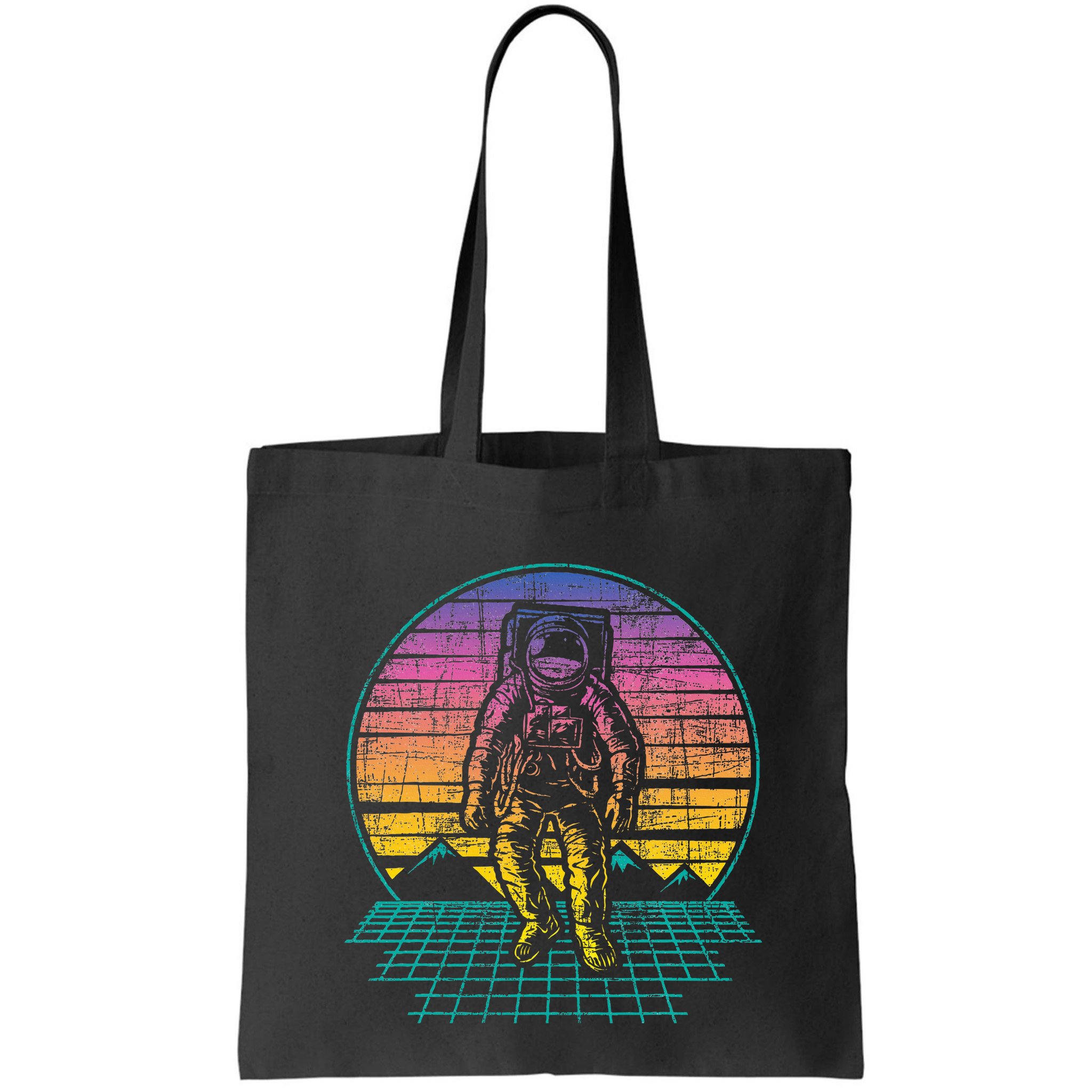 Retro Vintage Astronaut Spaceman Universe Planets Galaxy Bag
