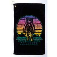 Retro Vintage Astronaut Spaceman Universe Planets Galaxy Golf Towel