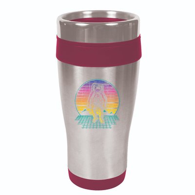 Retro Vintage Astronaut Spaceman Universe Planets Galaxy 16oz Travel Tumbler