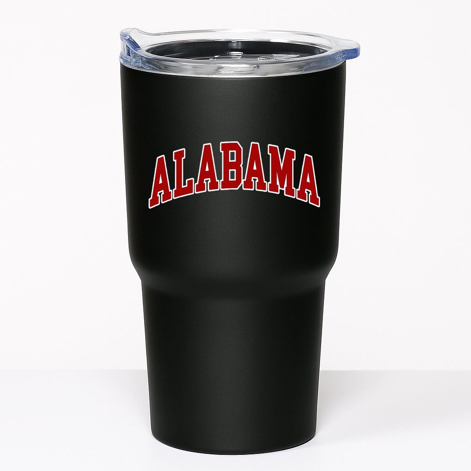 Retro Vintage Alabama AL United States Varsity Style Tumbler