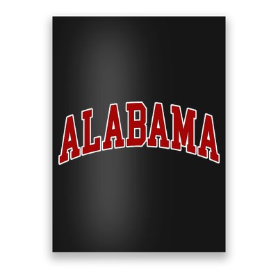 Retro Vintage Alabama AL United States Varsity Style Poster
