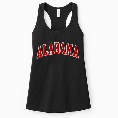 Retro Vintage Alabama AL United States Varsity Style Womens Tank Top