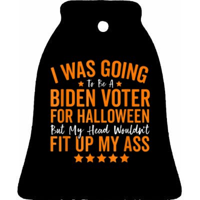 Republicans Voter Anti Joe Biden Halloween Costume Ceramic Bell Ornament