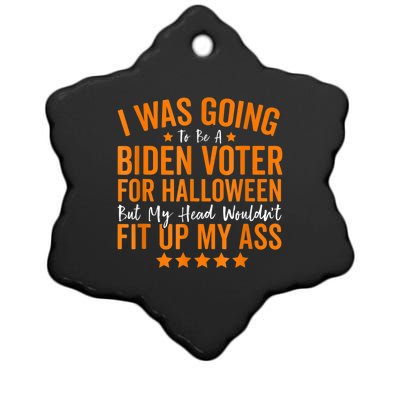 Republicans Voter Anti Joe Biden Halloween Costume Ceramic Star Ornament