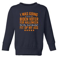 Republicans Voter Anti Joe Biden Halloween Costume Toddler Sweatshirt