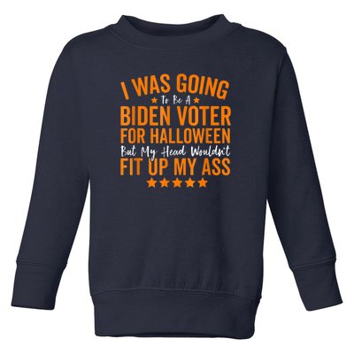 Republicans Voter Anti Joe Biden Halloween Costume Toddler Sweatshirt