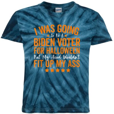 Republicans Voter Anti Joe Biden Halloween Costume Kids Tie-Dye T-Shirt