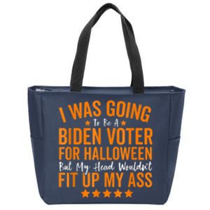 Republicans Voter Anti Joe Biden Halloween Costume Zip Tote Bag