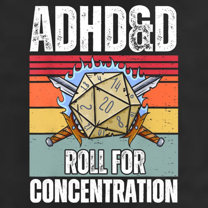 Retro Vintage ADHD&D Roll For Concentration Funny Gamer Hat