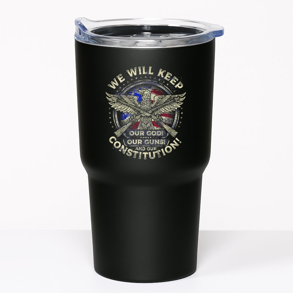 Retro Vintage America Amendment Tumbler