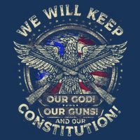 Retro Vintage America Amendment V-Neck T-Shirt