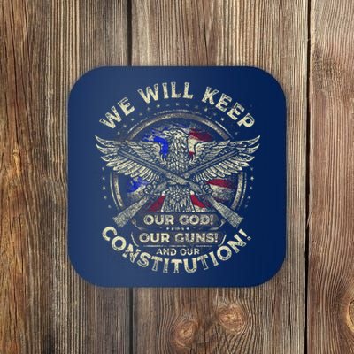 Retro Vintage America Amendment Coaster