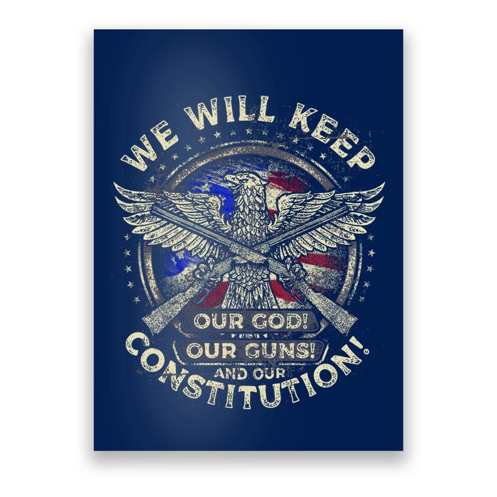 Retro Vintage America Amendment Poster