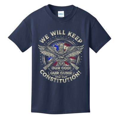 Retro Vintage America Amendment Kids T-Shirt
