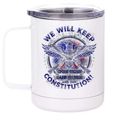 Retro Vintage America Amendment 12 oz Stainless Steel Tumbler Cup