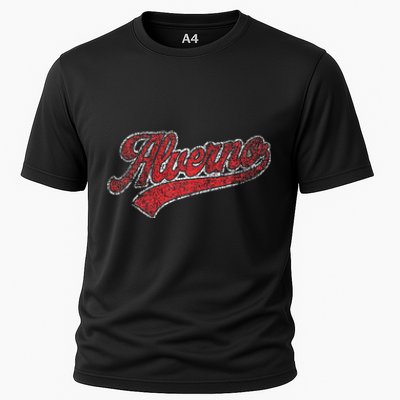 Retro Vintage Alverno Name Cooling Performance Crew T-Shirt