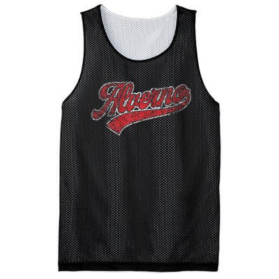 Retro Vintage Alverno Name Mesh Reversible Basketball Jersey Tank