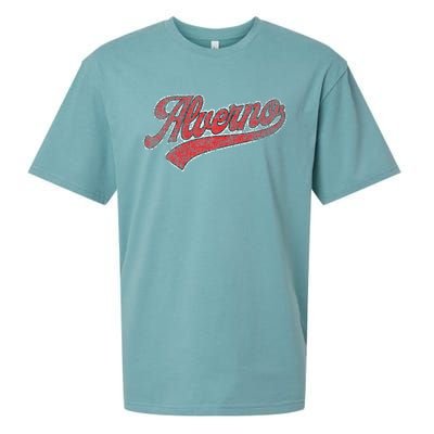 Retro Vintage Alverno Name Sueded Cloud Jersey T-Shirt