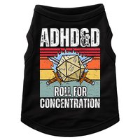 Retro Vintage ADHD&D Roll For Concentration Funny Gamer Doggie Tank
