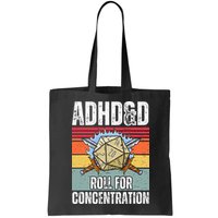 Retro Vintage ADHD&D Roll For Concentration Funny Gamer Bag