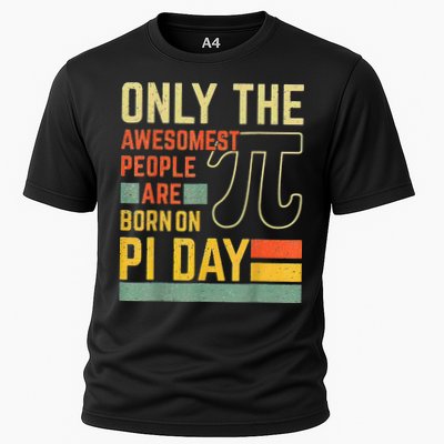 Retro Vintage Awesome People Born Birth On Pi Day teachers Performance Shirt