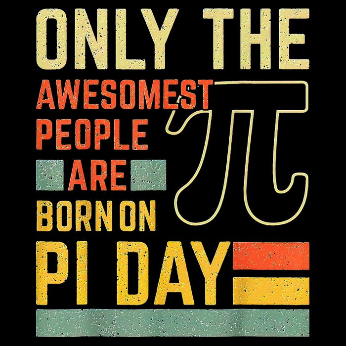 Retro Vintage Awesome People Born Birth On Pi Day teachers T-Shirt