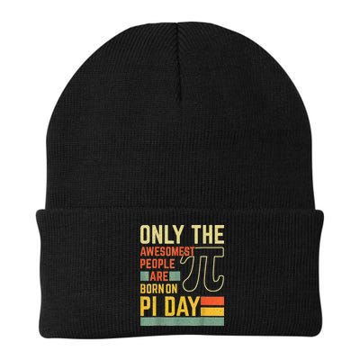 Retro Vintage Awesome People Born Birth On Pi Day teachers Beanie