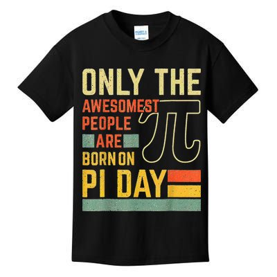Retro Vintage Awesome People Born Birth On Pi Day teachers Kids T-Shirt