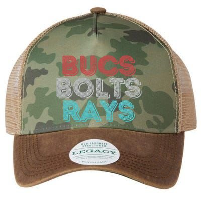 Retro Vintage Bucs Bolts Rays Legacy Tie Dye Trucker Hat