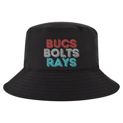 Retro Vintage Bucs Bolts Rays Cool Comfort Performance Bucket Hat