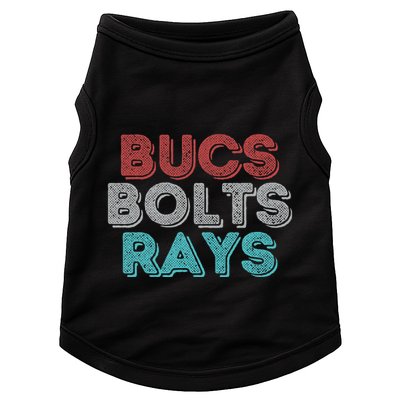 Retro Vintage Bucs Bolts Rays Doggie Tank