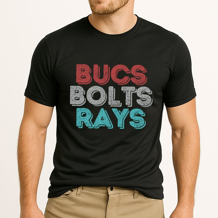 Retro Vintage Bucs Bolts Rays Performance Shirt