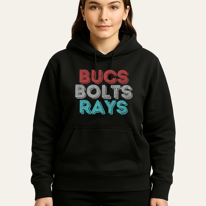 Retro Vintage Bucs Bolts Rays Hoodie