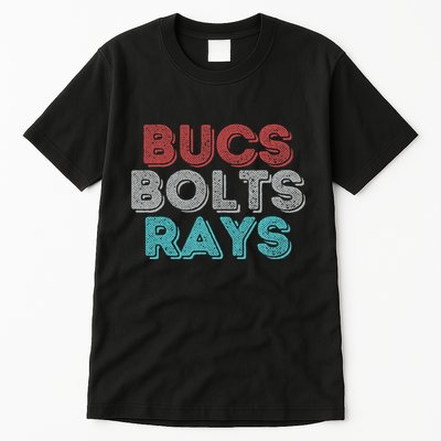 Retro Vintage Bucs Bolts Rays Tall T-Shirt
