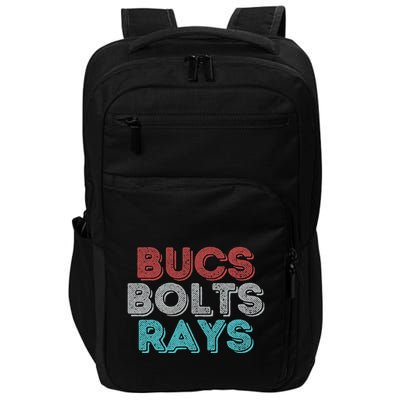 Retro Vintage Bucs Bolts Rays Impact Tech Backpack