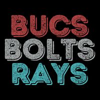 Retro Vintage Bucs Bolts Rays Bucket Hat