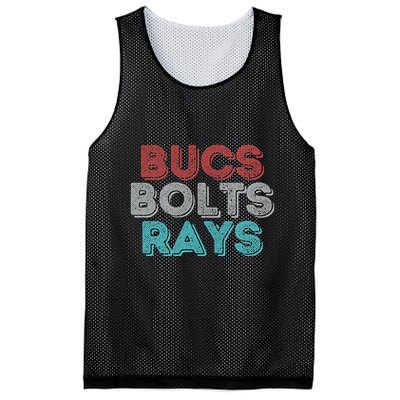 Retro Vintage Bucs Bolts Rays Mesh Reversible Basketball Jersey Tank