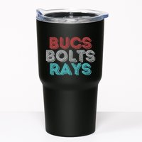 Retro Vintage Bucs Bolts Rays Tumbler