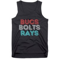 Retro Vintage Bucs Bolts Rays Tank Top