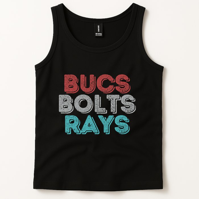 Retro Vintage Bucs Bolts Rays Tank Top