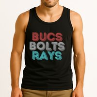 Retro Vintage Bucs Bolts Rays Tank Top