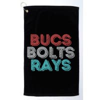 Retro Vintage Bucs Bolts Rays Golf Towel
