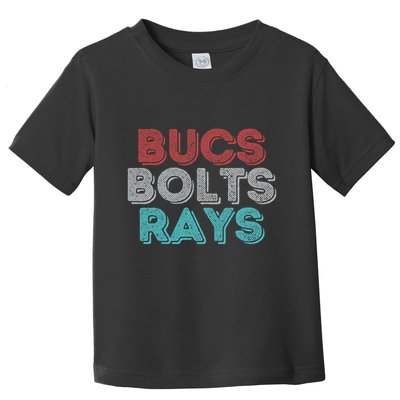 Retro Vintage Bucs Bolts Rays Toddler T-Shirt