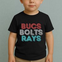 Retro Vintage Bucs Bolts Rays Toddler T-Shirt