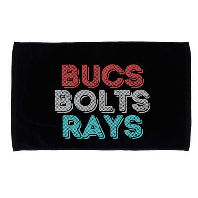 Retro Vintage Bucs Bolts Rays Microfiber Hand Towel