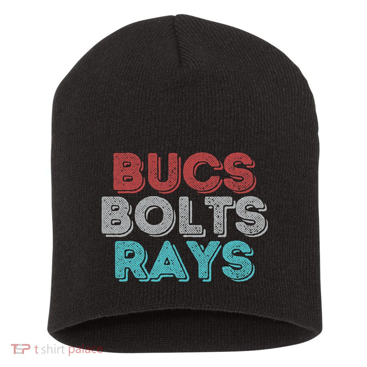 Retro Vintage Bucs Bolts Rays Short Acrylic Beanie